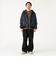 フェード ジップ 中綿 フードブルゾン