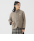 DANTON / WOOL LIGHT PILE STANDCOLLAR JACKET