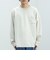 フェイクスエード クルーネック ロングスリーブ Tシャツ