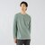 フェイクスエード クルーネック ロングスリーブ Tシャツ