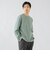 フェイクスエード クルーネック ロングスリーブ Tシャツ