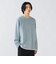 フェイクスエード クルーネック ロングスリーブ Tシャツ