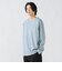 フェイクスエード クルーネック ロングスリーブ Tシャツ