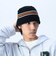 カラーライン ニット バケットハット