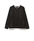 スウェード フェイクレイヤー ロングスリーブ Tシャツ