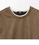 スウェード フェイクレイヤー ロングスリーブ Tシャツ
