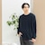 微起毛 ダブルフェイス フェイクレイヤー カットソー
