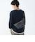 フェイクレザー 切替 ショルダーバッグ
