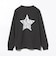 ハート スター バックプリント ロング スリーブ Tシャツ
