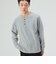 サカリバ フェイク レイヤード ヘンリーネック ロングスリーブ Tシャツ