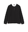 サカリバ フェイク レイヤード ヘンリーネック ロングスリーブ Tシャツ