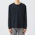 サカリバ フェイク レイヤード ヘンリーネック ロングスリーブ Tシャツ