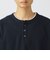 サカリバ フェイク レイヤード ヘンリーネック ロングスリーブ Tシャツ