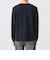 サカリバ フェイク レイヤード ヘンリーネック ロングスリーブ Tシャツ