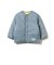 中綿 ノーカラー リバーシブル ブルゾン 2026FW（90～150cm）プチプラ キッズ服 軽アウター