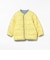 中綿 ノーカラー リバーシブル ブルゾン 2026FW（90～150cm）プチプラ キッズ服 軽アウター