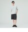 綿ライクポリ ボーダー Tシャツ（吸水速乾）
