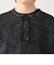 加工 ワッフル ヘンリーネック ショートスリーブ Tシャツ