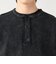 加工 ワッフル ヘンリーネック ショートスリーブ Tシャツ