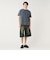加工 ワッフル ヘンリーネック ショートスリーブ Tシャツ