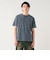 加工 ワッフル ヘンリーネック ショートスリーブ Tシャツ