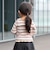 メローリブ Tシャツ 2026FW （90～130cm）プチプラ 人気 ボーダー 着回し ロンT 通園 通学