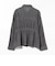 シアー デニム リボン シャツ