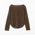シアー ベロア ドレープ プルオーバー