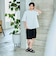 ステッチ 配色 オーバー Tシャツ