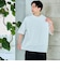 ステッチ 配色 オーバー Tシャツ