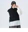 ライン ニット ベスト × ロング スリーブ ブラウス（セット アイテム）