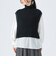 ライン ニット ベスト × ロング スリーブ ブラウス（セット アイテム）