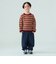 透かし編み ボーダー ニット2026FW（90～140cm） ニット 通学 公園