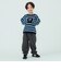 透かし編み ボーダー ニット2026FW（90～140cm） ニット 通学 公園
