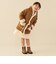 フェイクムートン コート 2026FW (90～150cm) ふわふわ あったか キャメル キッズ服