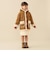 フェイクムートン コート 2026FW (90～150cm) ふわふわ あったか キャメル キッズ服
