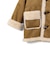 フェイクムートン コート 2026FW (90～150cm) ふわふわ あったか キャメル キッズ服