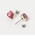 ハート ビジュー ピアス
