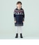 ユキノハナ柄 ニット ワンピース 2026FW（90～140cm） キッズ 子供服  おでかけ クリスマス