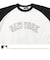 【大人向けサイズあり】【MLB】チームロゴプリントラグランスリーブ半袖Tシャツ