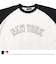 【大人向けサイズあり】【MLB】チームロゴプリントラグランスリーブ半袖Tシャツ