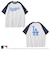 【大人向けサイズあり】【MLB】チームロゴプリントラグランスリーブ半袖Tシャツ