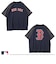 【大人向けサイズあり】【MLB】チームロゴプリントラグランスリーブ半袖Tシャツ