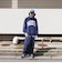 【大人向けサイズあり】【速乾・毛玉になりにくい】カレッジビッグロゴパーカー