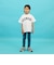 【SKIT0LY】【接触冷感】ハイクールコットン・アーチロゴアップリケ刺しゅう半袖Tシャツ