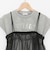 【AMI】2WAYチュールキャミインナーTシャツセット