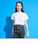 【Cuugal掲載】【AMI】カットワーク刺しゅうレースチュニック×インナーTシャツセット