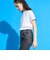 【Cuugal掲載】【AMI】カットワーク刺しゅうレースチュニック×インナーTシャツセット