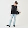 ペプラムニットベスト＆Tシャツセット