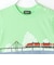 海と電車切替半袖Tシャツ